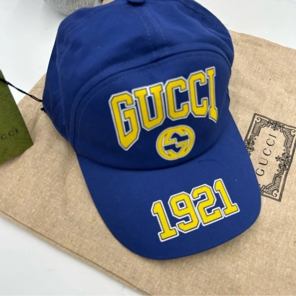 Men’s Gucci 1921 logo baseball cap size medium/adjustable made in Italy